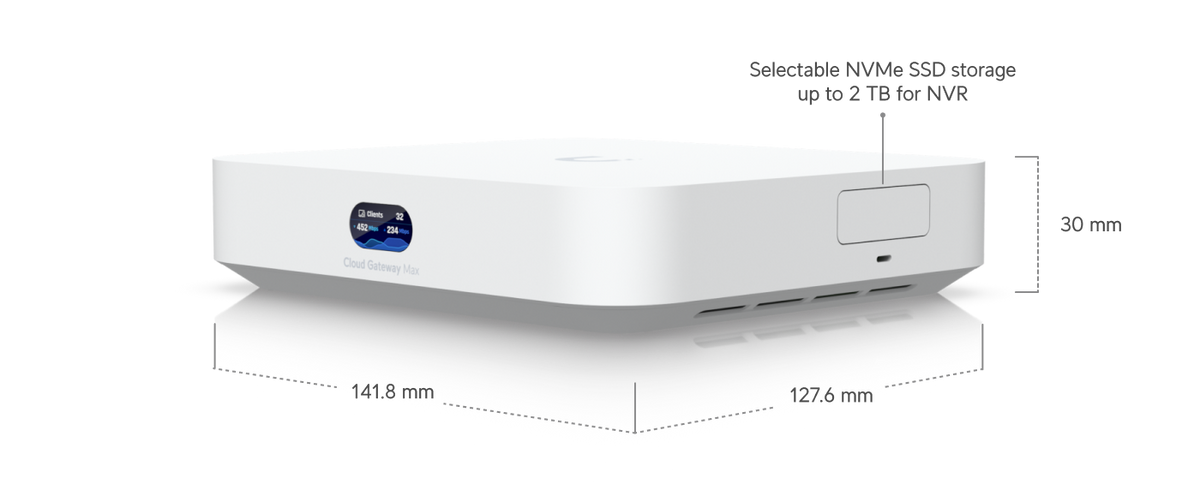 Ubiquiti UniFi Cloud Gateway Max UCG-Max – Passerelle 2.5G compatible NVR – vue 2