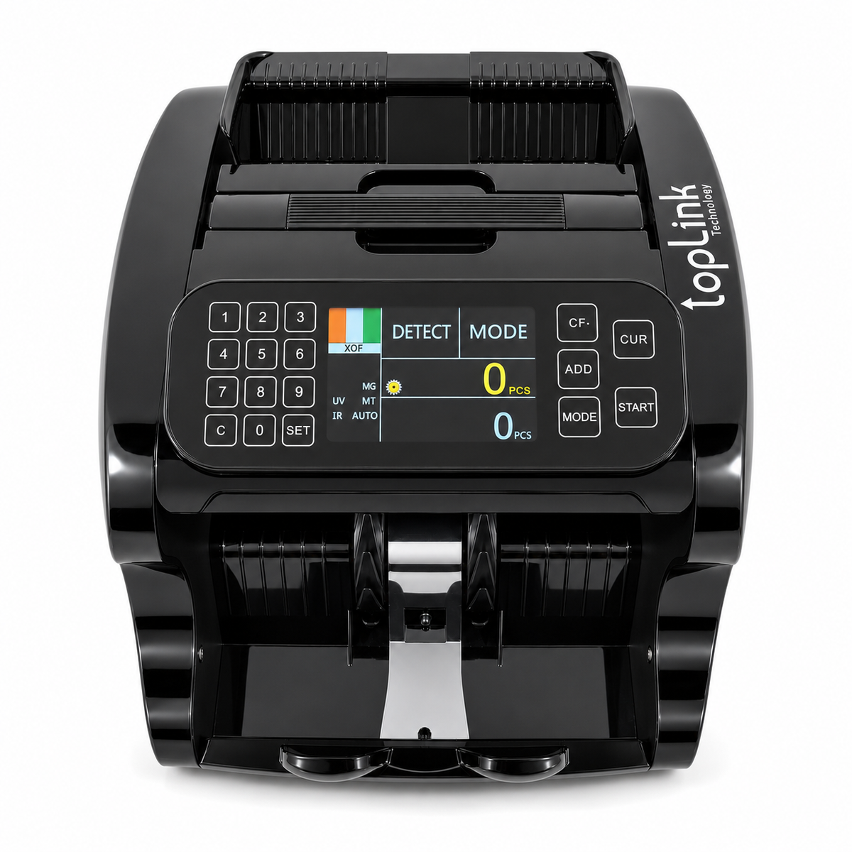 TOPLINK TL-MC41 – Compteuse de billets double affichage avec détection UV / MG / IR