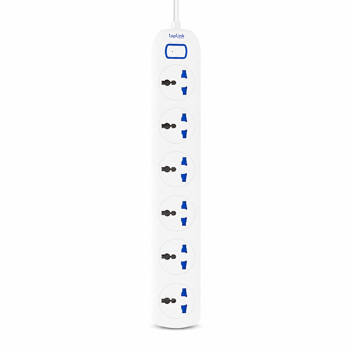 TOPLINK TL-P6250A – Multiprise universelle 6 voies – 2500W – Câble 1,8 m