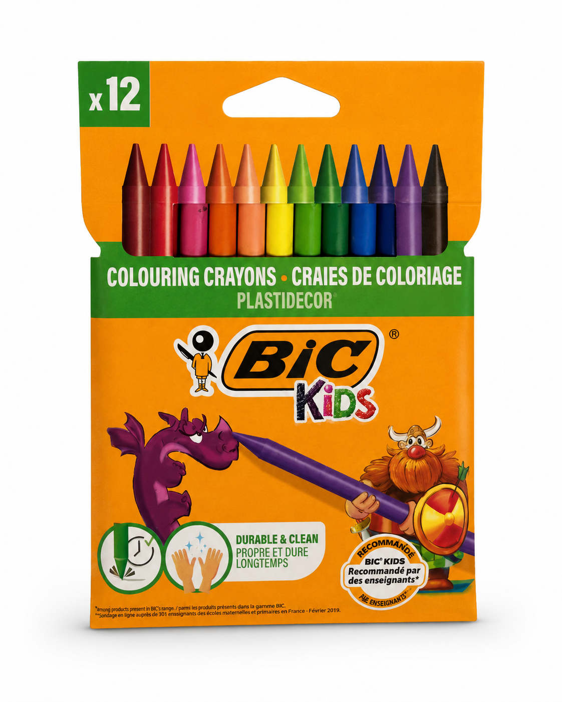 Craies De Coloriage BIC Kids Plastidecor