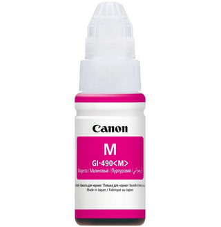 Canon GI-490 M Magenta – Bouteille d’encre magenta Canon d’origine (0665C001AC)