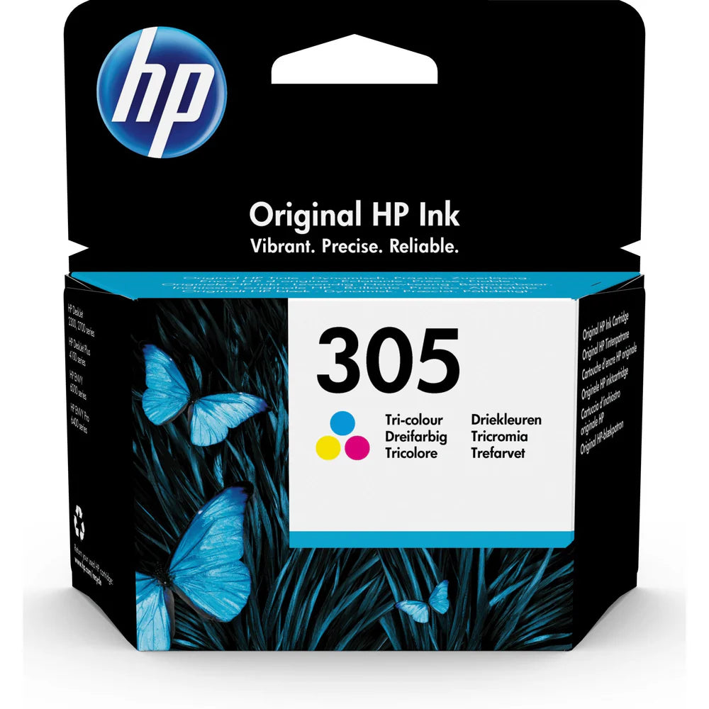 Cartouche d’encre originale HP 305 Trois couleurs – 3YM60AE