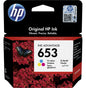 Cartouche d’encre originale HP 653 Trois couleurs – 3YM74AE