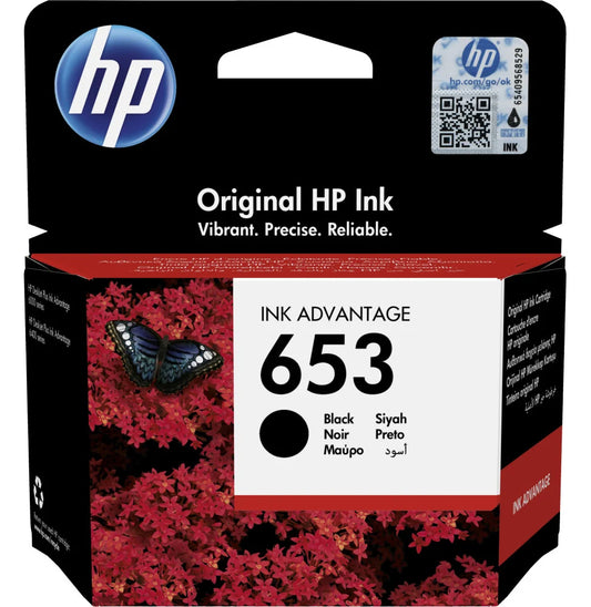 Cartouche d’encre originale HP 653 Noir – 3YM75AE