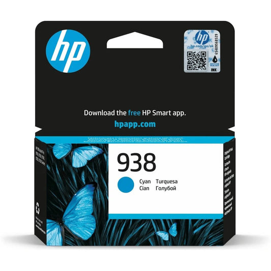 Cartouche d’encre originale HP 938 Cyan – 4S6X5PE