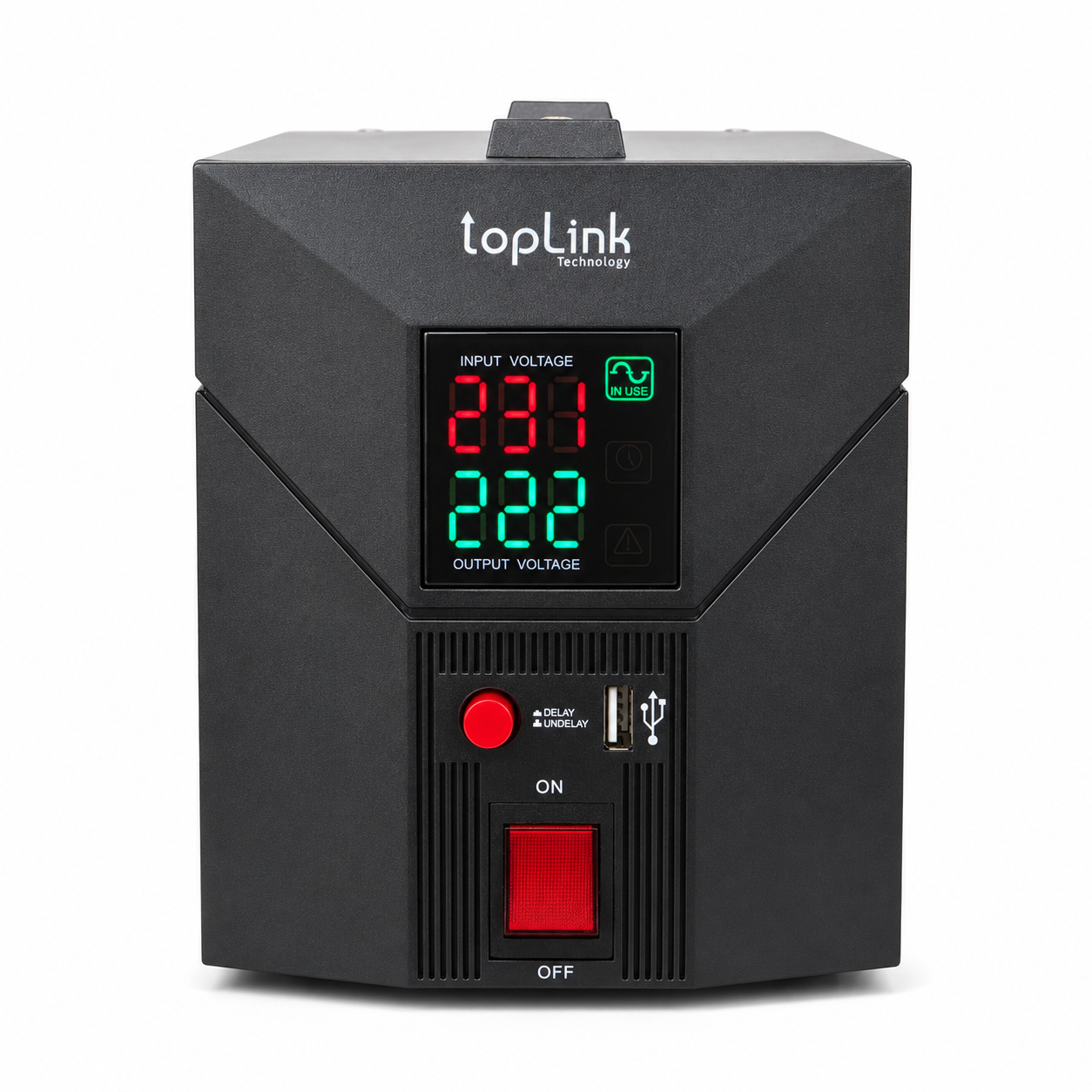 Régulateur de tension TopLink TL-AVR1000VA – Affichage digital – Sortie 110V