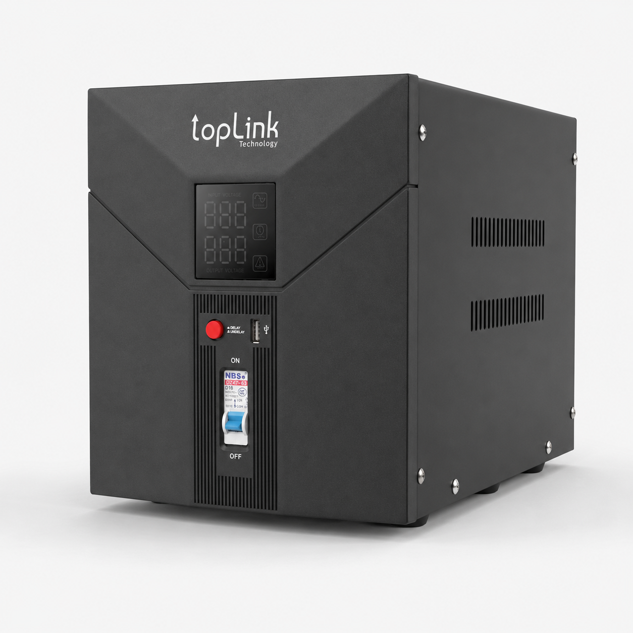 Régulateur de tension TopLink TL-AVR5000VA – Affichage digital – 2 sorties 220V