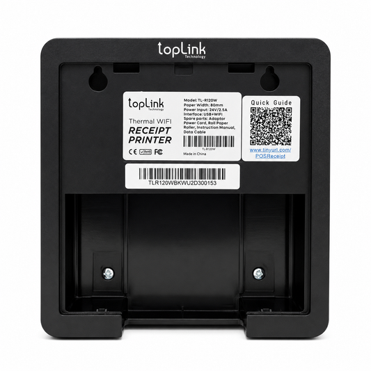 TOPLINK TL-R120W – Imprimante thermique de reçus 80 mm – USB + Wi-Fi