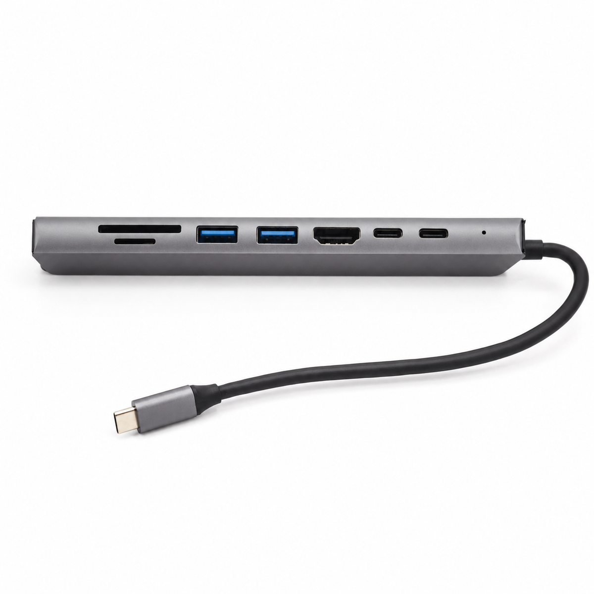 Hub USB-C 8-en-1 – HDMI 4K, RJ45, PD 87 W, SD/TF