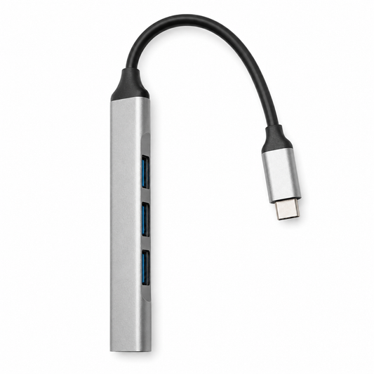 Hub USB-C 4 ports – 1× USB 3.0 + 3× USB 2.0 – Réf. 9701