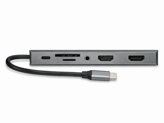 Hub USB-C 14-en-1 – Double HDMI 4K, VGA, Gigabit, SD/TF, recharge sans fil 15 W