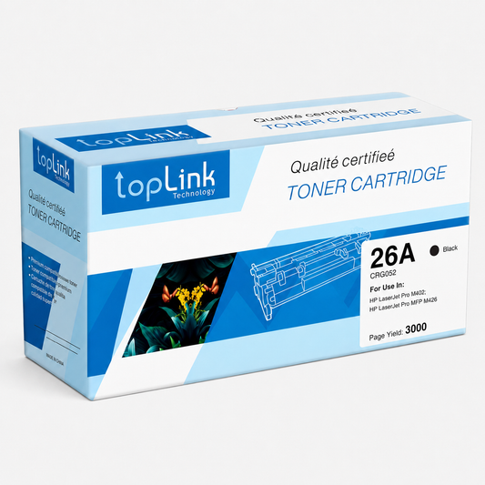 Toner compatible TopLink 26A / CRG052 – Noir