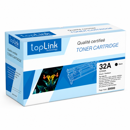 Tambour compatible TopLink 32A / CF232A – Noir