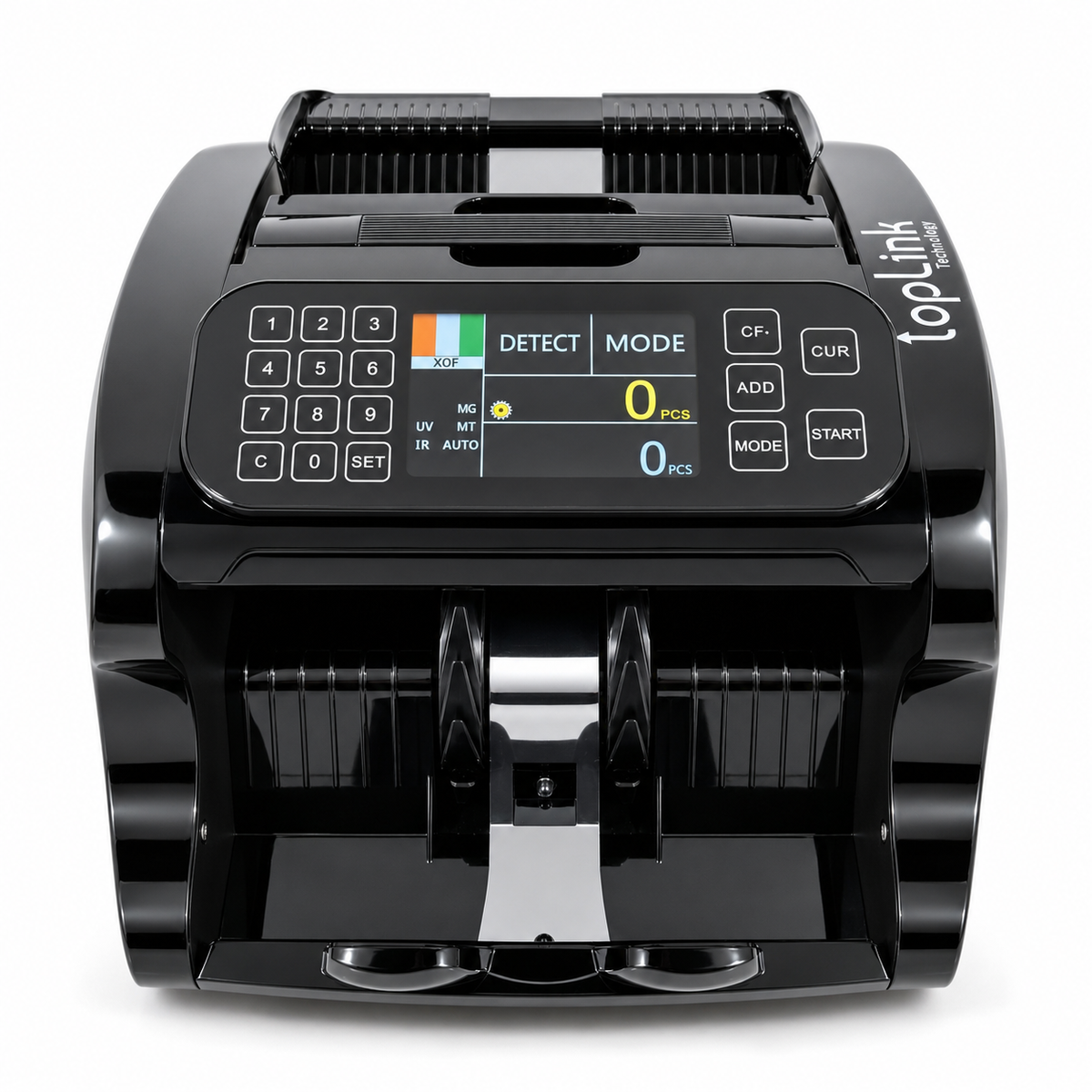TOPLINK TL-MC41 – Compteuse de billets double affichage avec détection UV / MG / IR