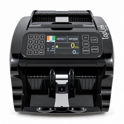 TOPLINK TL-MC41 – Compteuse de billets double affichage avec détection UV / MG / IR