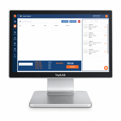 TOPLINK TL-POS585D – Terminal POS tactile double écran – Core i5-1235U – 8/512 Go
