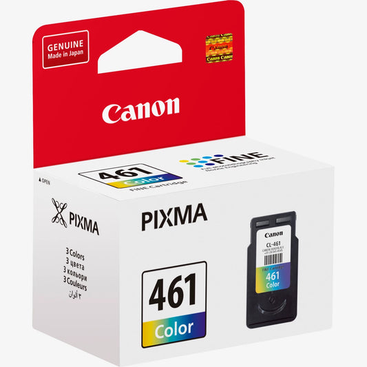 Canon CL-461 cyan, magenta et jaune — photo officielle 2