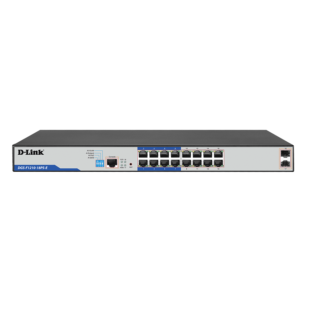 D-Link DGS-F1210-18PS-E — photo officielle de face