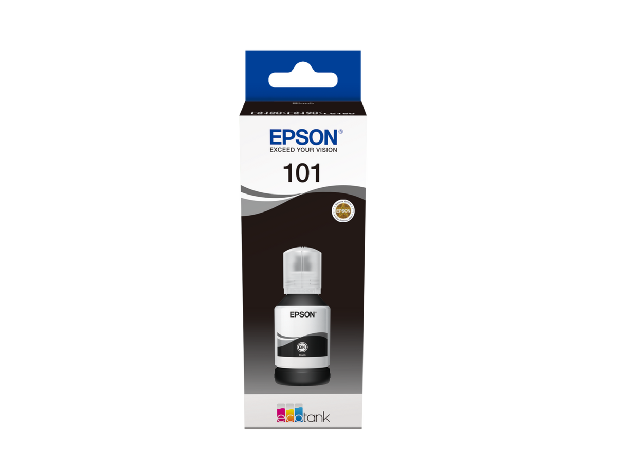 Bouteille Epson 101 Noir, 127 ml — visuel officiel