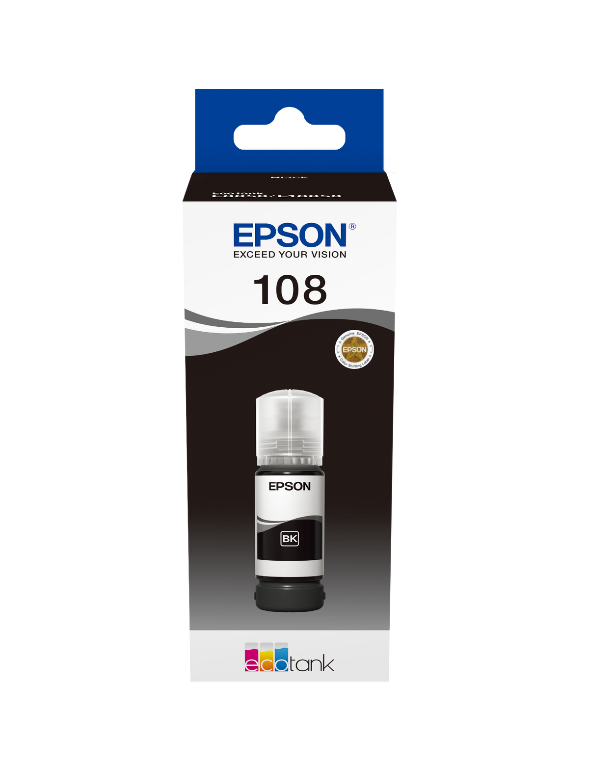 Bouteille Epson 108 noir C13T09C14A — vue officielle 1