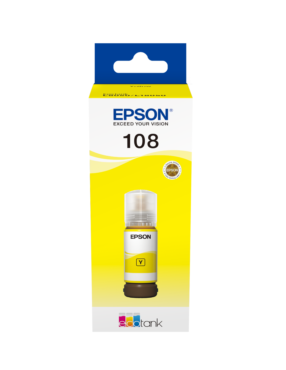 Bouteille Epson 108 jaune C13T09C44A — vue officielle 1