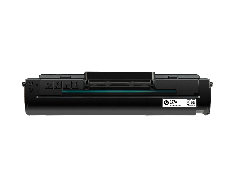 HP 107A noir W1107A — vue officielle 3