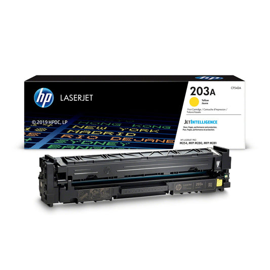 HP 203A jaune CF542A — vue officielle 1