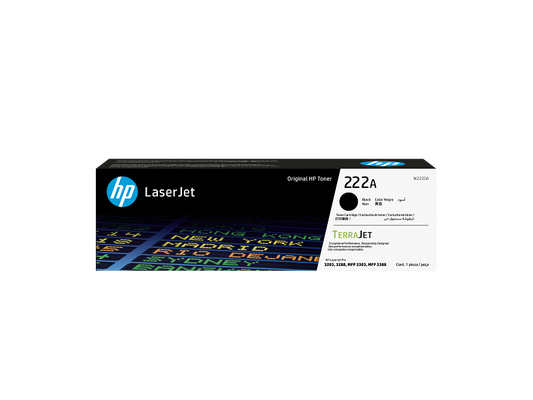 HP 222A noir W2220A — vue officielle 1