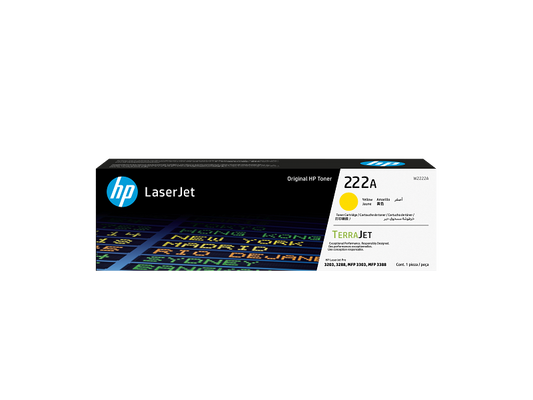 HP 222A jaune W2222A — vue officielle 1