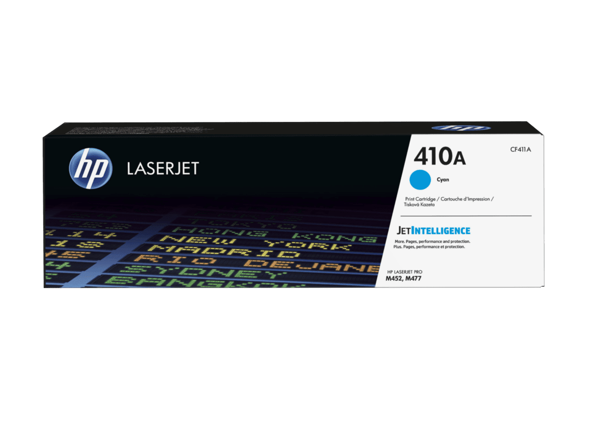 HP 410A cyan CF411A — photographie officielle