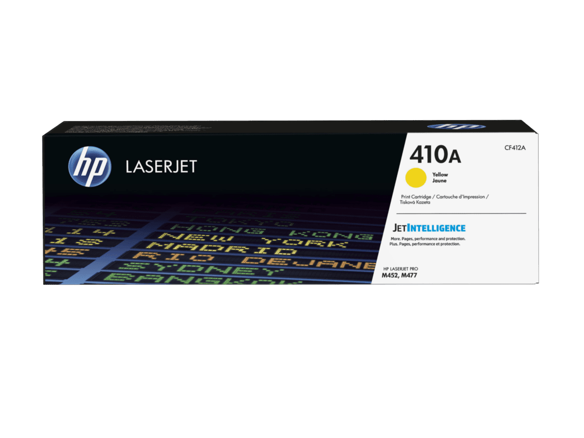 HP 410A jaune CF412A — photographie officielle