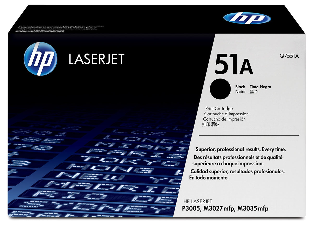 HP 51A noir Q7551A — vue officielle 1