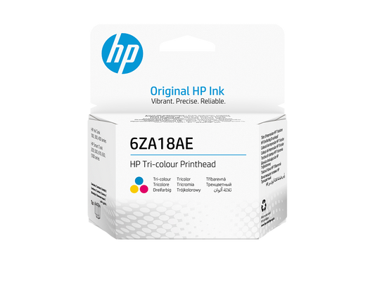 Tête HP 6ZA18AE tricolore — vue officielle 1