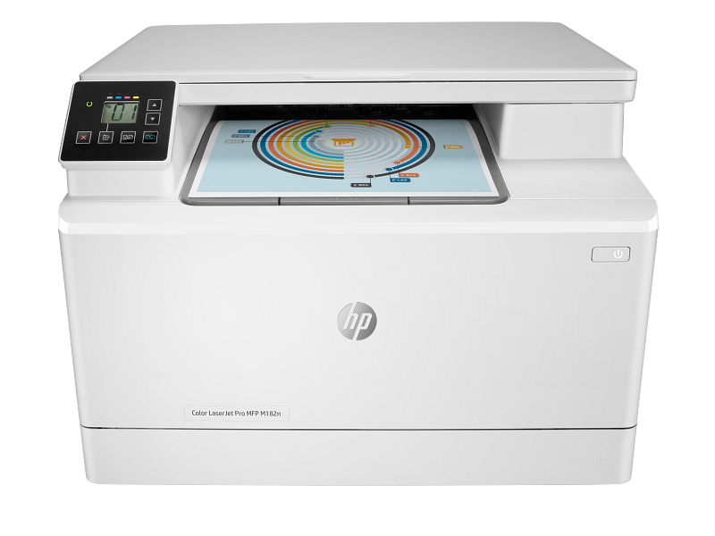 HP Color LaserJet Pro MFP M182n (7KW54A) — vue officielle 1