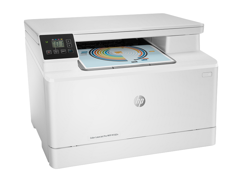 HP Color LaserJet Pro MFP M182n (7KW54A) — vue officielle 3