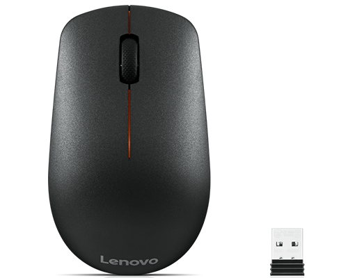 Lenovo 400 Wireless Mouse noire — vue officielle 1