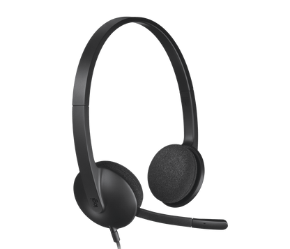 H340 USB Computer Headset - Noir — vue 1