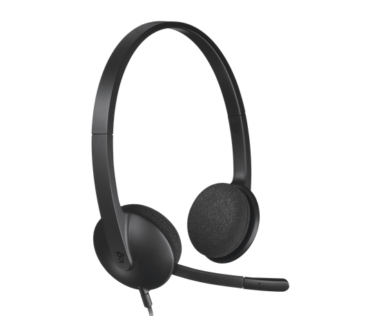 H340 USB Computer Headset - Noir — vue 1