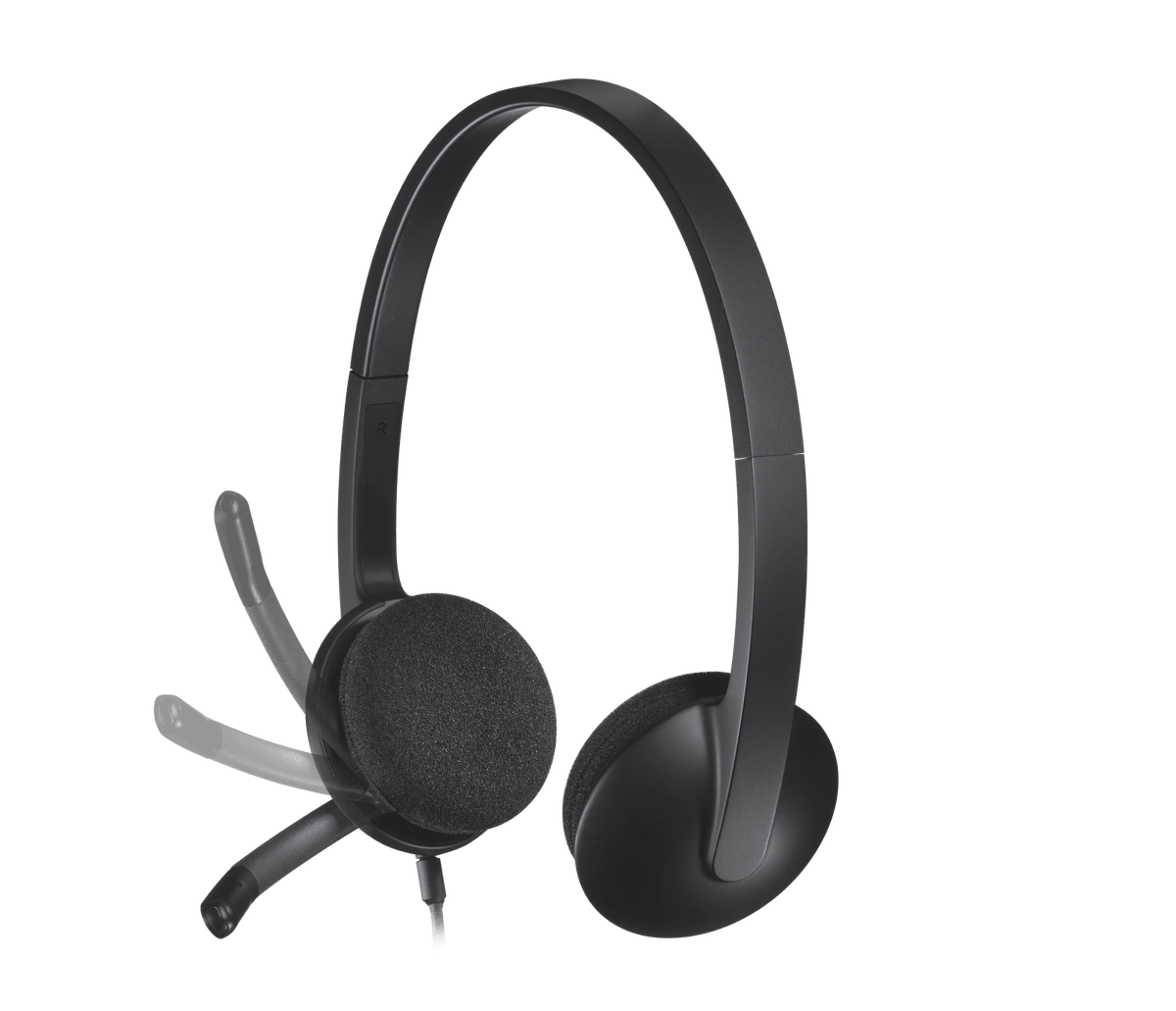 H340 USB Computer Headset - Noir — vue 3