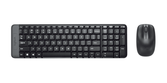 MK220 Wireless Keyboard and Mouse Combo - Black - English US (QWERTY) — vue 1