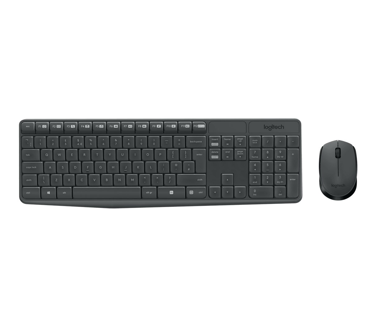 Logitech MK235 — illustration QWERTY, vue 1