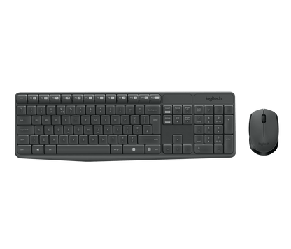 Logitech MK235 — illustration QWERTY, vue 1