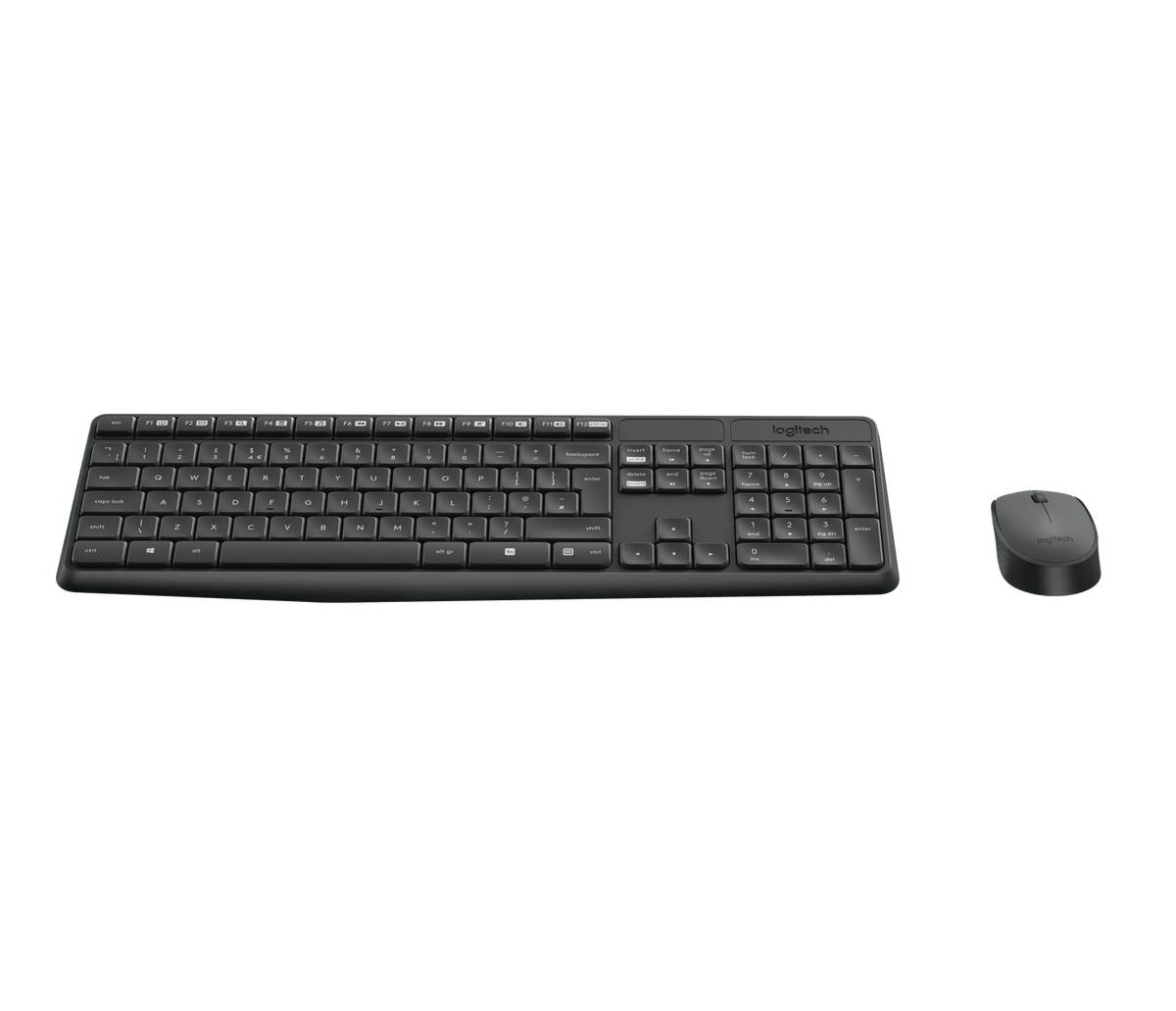 Logitech MK235 — illustration QWERTY, vue 2