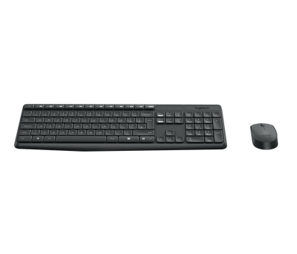 Logitech MK235 — illustration QWERTY, vue 2