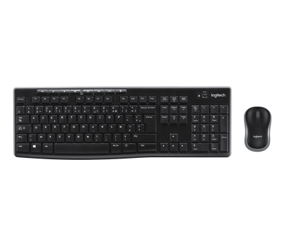 Ensemble clavier et souris sans fil MK270 - Noir - Français (AZERTY) — vue 1